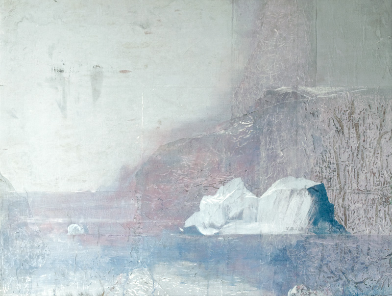 Christiane Wachter, Qeqertarsuaq, 126x165 cm, 2012, Mischtechnik auf Leinwand