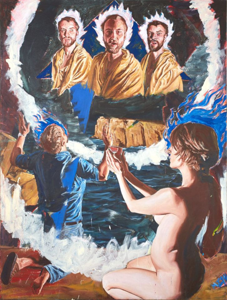 Martin Ziegler, Offenbarung, 200x150 cm, 2014, Acryl auf Leinwand