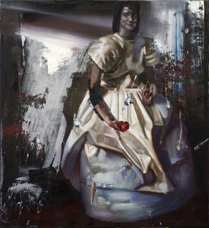 Rayk Goetze, Falscher Gruß, 130x110 cm, 2015, Öl und Acryl auf Leinwand