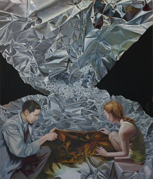 Mathias Perlet, Eldorado, 200x160 cm, 2014, Eitempera und Öl auf Leinwand