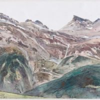 Robert Schmiedel, Rothorntag, 21x30 cm, 2012, Federzeichnung und Aquarell auf Papier
