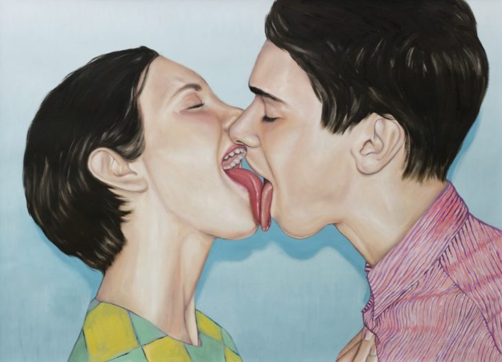 Michael Klipphahn, Paar, 70x100 cm, Öl auf Papier