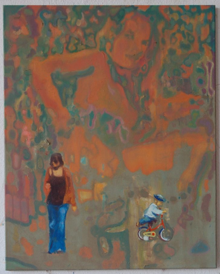 Jens Wohlrab, New Human, 85x110 cm, 2012, Öl auf Leinwand