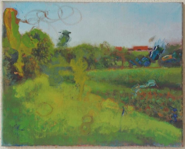 Jens Wohlrab, Sommer still, 40x50 cm, 2015, Öl auf Leinwand