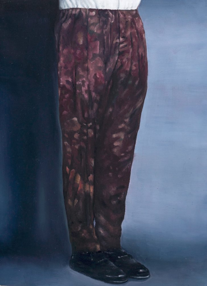 Michael Klipphahn, Hose, 30x24 cm, 2016, Öl auf Holz