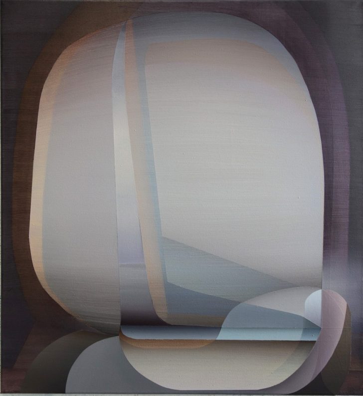 Marten Kirbach, o.T., 65x60 cm, 2017, Acryl auf Leinwand