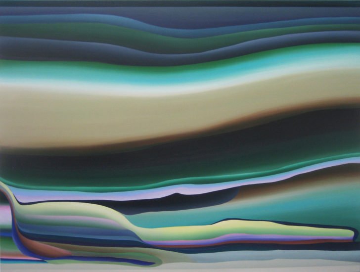 Marten Kirbach, Epilogue in waves, 95x125 cm, 2015, Acryl auf Leinwand