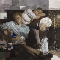 Matthias Gálvez, Philemon und Baucchis II, 2017, 130x150 cm, Öl auf Baumwolle