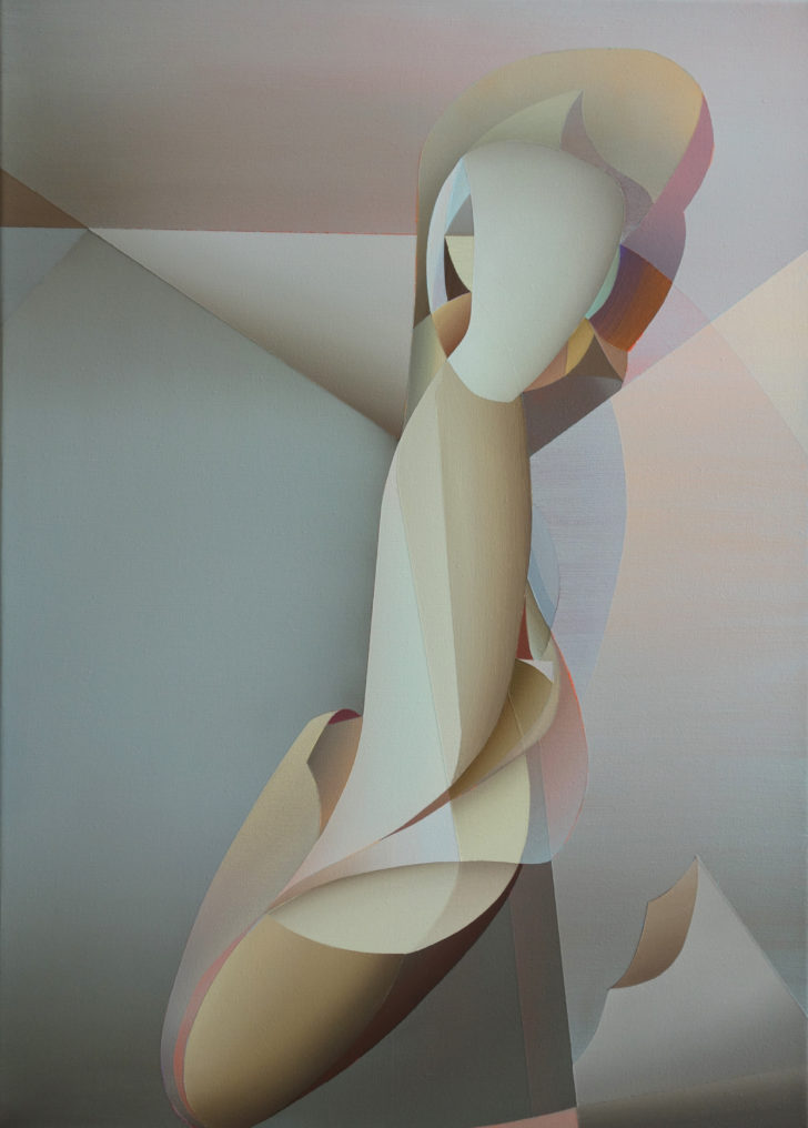 Marten Kirbach, Kind, 70x50 cm, 2018, Acryl auf Leinwand