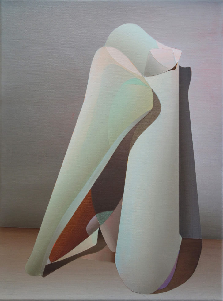 Marten Kirbach, Körper, 40x30 cm, 2017, Acryl auf Leinwand