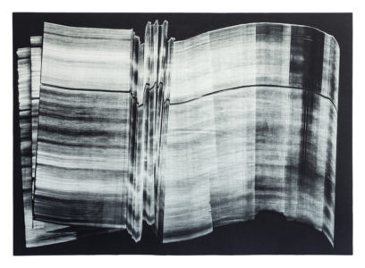 Madeleine Heublein, Spuren III, 60x80 cm, Monotypie im Tiefdruck