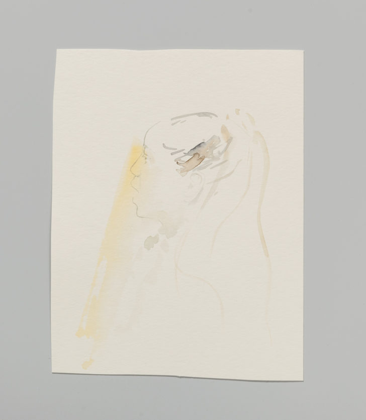 Gabriele Worgitzki, aus der Serie „begehbare Räume“, o. T., 24x30 cm, Tusche auf Papier, 2018