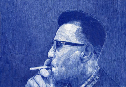 Nadine Wölk, Smoker III.5, 43,5x31,0 cm, 2018, Parker auf Papier