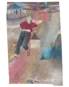 Janosch Dannemann, Karneval, 52x34 cm, 2020, Farb- und Bleistift auf Papier