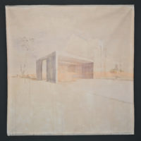 Gabriele Worgitzki, Phantasma (Carport), 220x215 cm, 2019, Acryl auf Leinwand