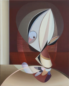Marten Kirbach, Figur I, 50x40 cm, 2020, Acryl auf Leinwand