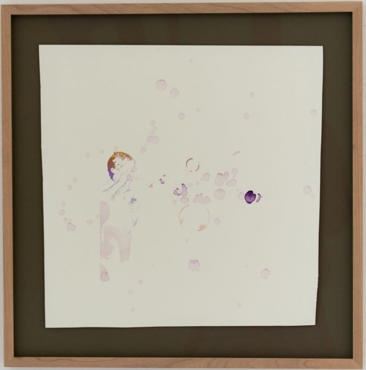 Gabriele Worgitzki - o.T. (aus der Serie "begehbare Räume") - 2021 - 26x34 cm - Farbige Tusche auf Papier