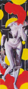 Martin Ziegler, Lilith, 2022, Acryl auf Leinwand, 200x65 cm