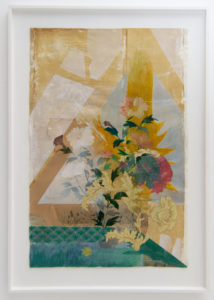 Christiane Wachter - Blumen - 2022 - Mischtechnik auf Baumwolle - 109 x 69 cm