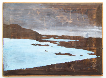 Christiane Wachter - Blaue Lagune - 2022 - Acryl auf Holz - 57 x 77 cm