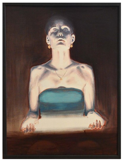 Leonhard Wachter, Suchmaschine 80x60cm, Öl auf Leinwand, 2022