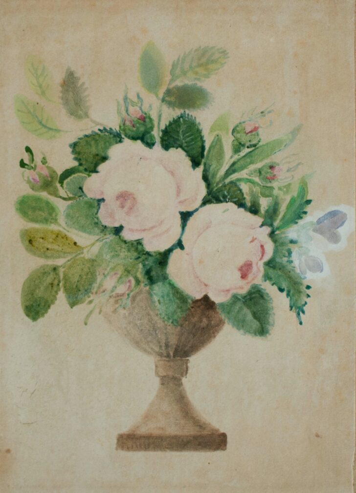 Christophine Reinwald | Blumenstillleben | Aquarell | 25,5 x 18 cm | um 1830